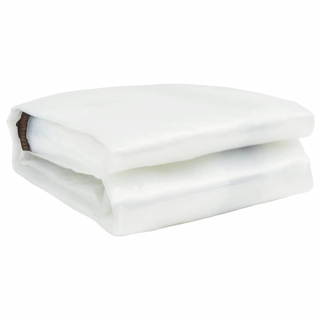 Vidaxl transparentes Planen mit Segelringen 1x8 m Polyethylen
