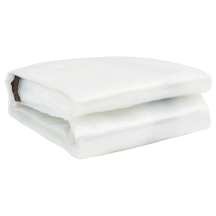 Vidaxl transparentes Tarkaulin mit Segelringen 1x12 M Polyethylen