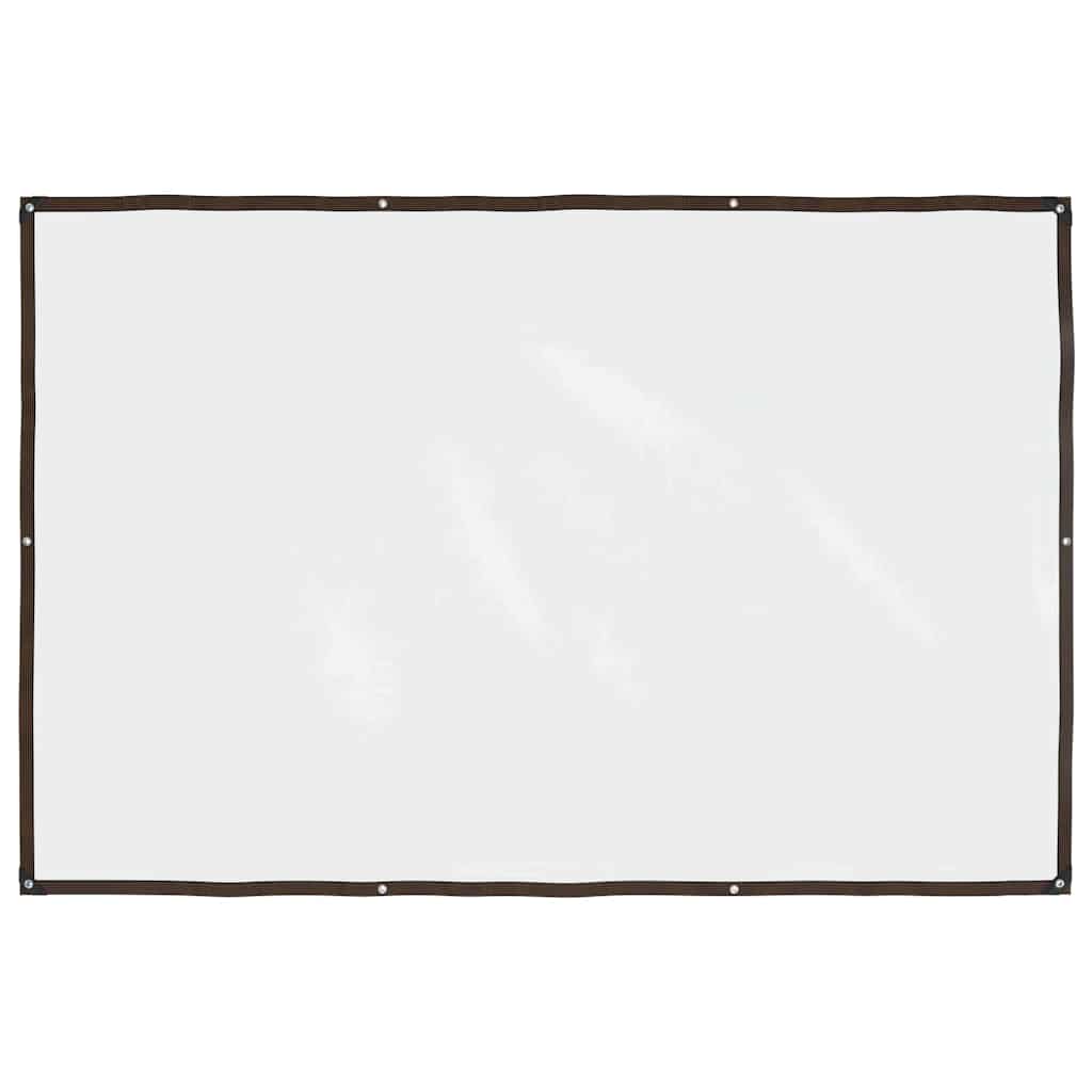 Vidaxl transparente Tarpaulin mit Segelringen 2x3 m Polyethylen