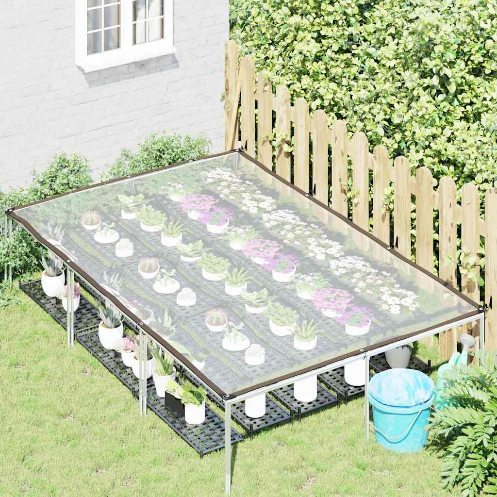 Vidaxl transparente Tarpaulin mit Segelringen 2x3 m Polyethylen