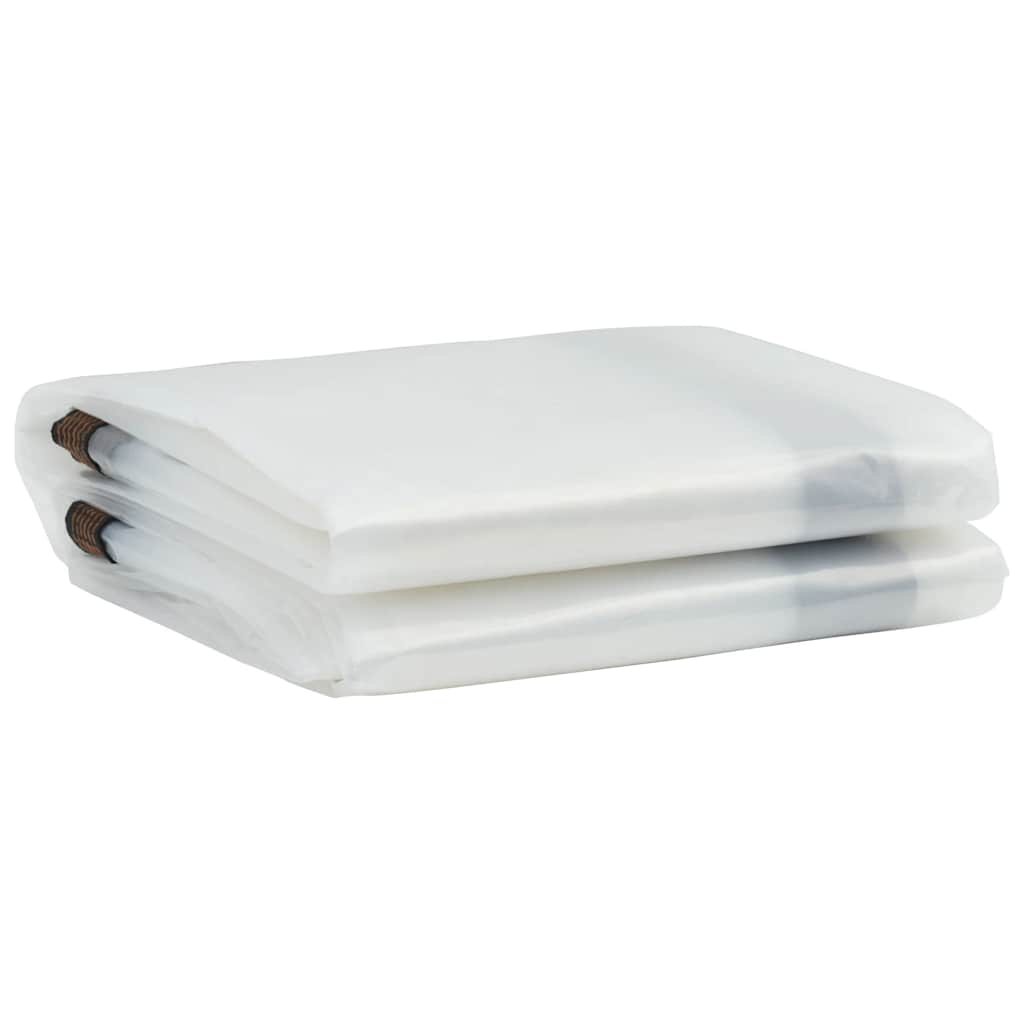 Vidaxl transparentes Planen mit Segelringen 2x6 m Polyethylen