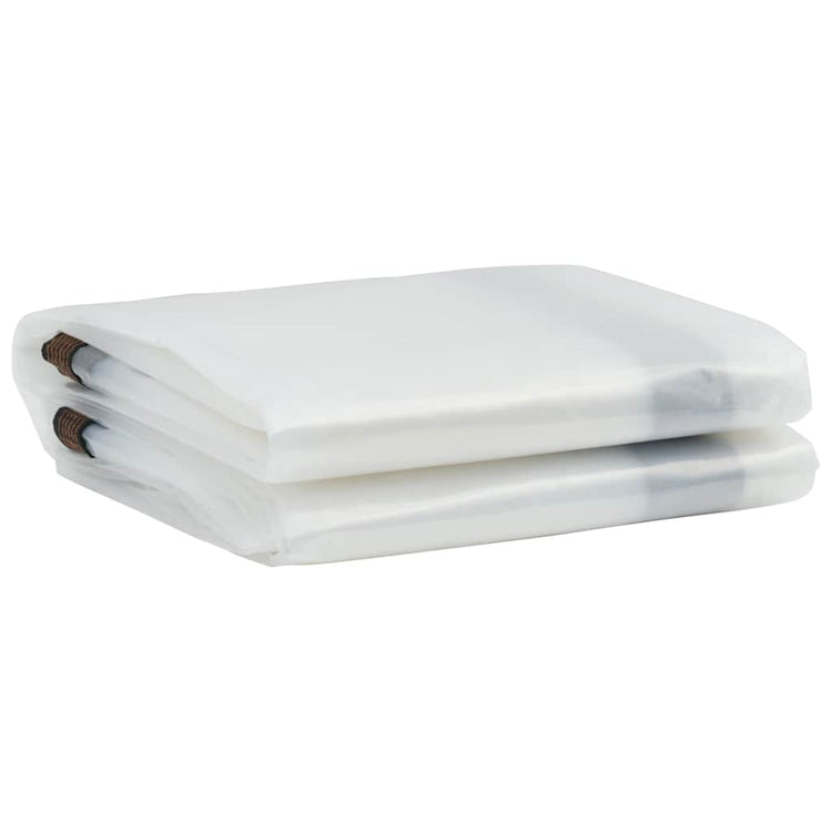 Vidaxl transparente Tarpaulin mit Segelringen 2x10 m Polyethylen