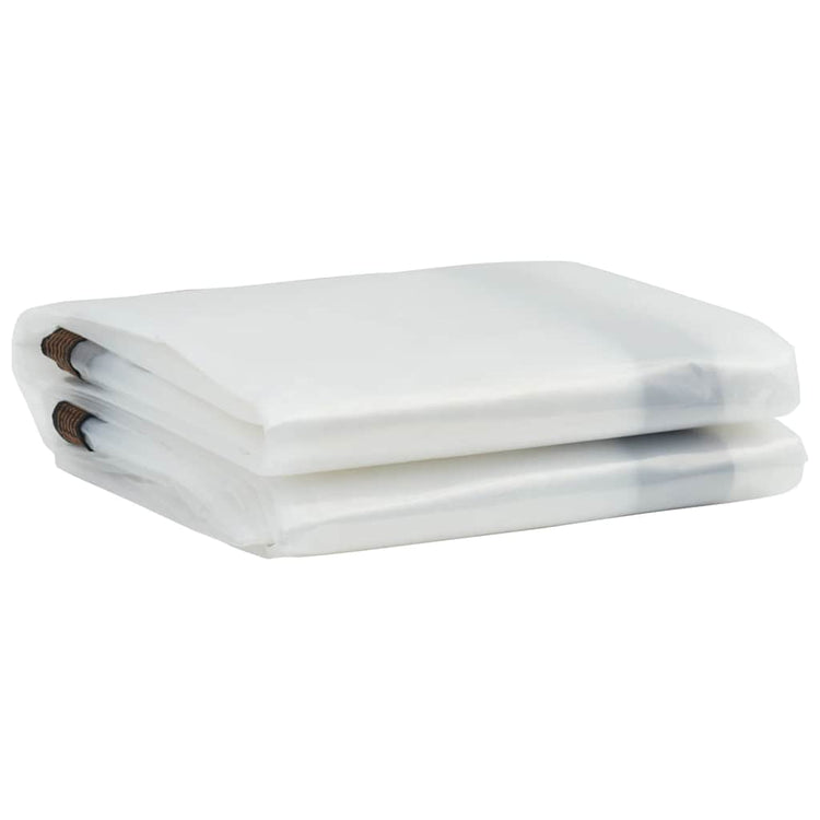 Vidaxl transparentes Planin mit Segelringen 3x3 m Polyethylen