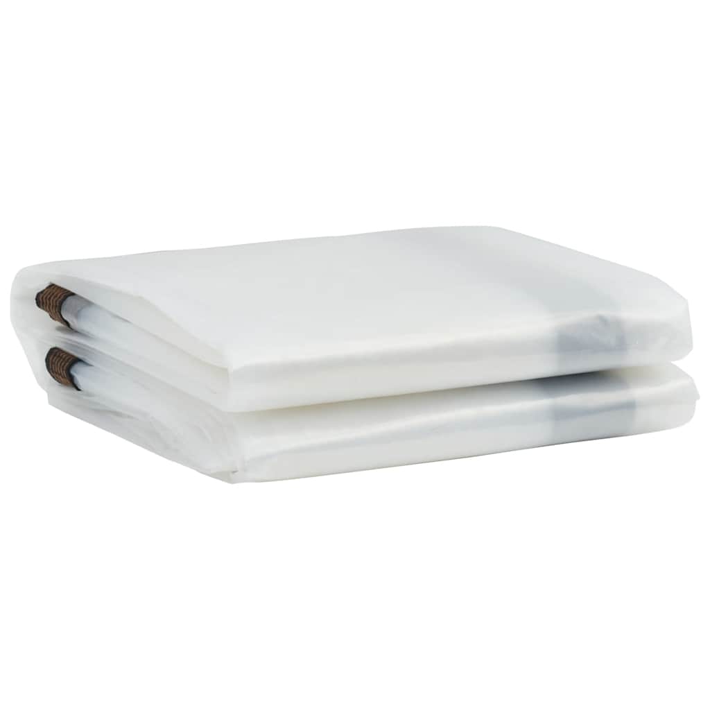 Vidaxl transparente Tarke mit Segelringen 3x5 m Polyethylen