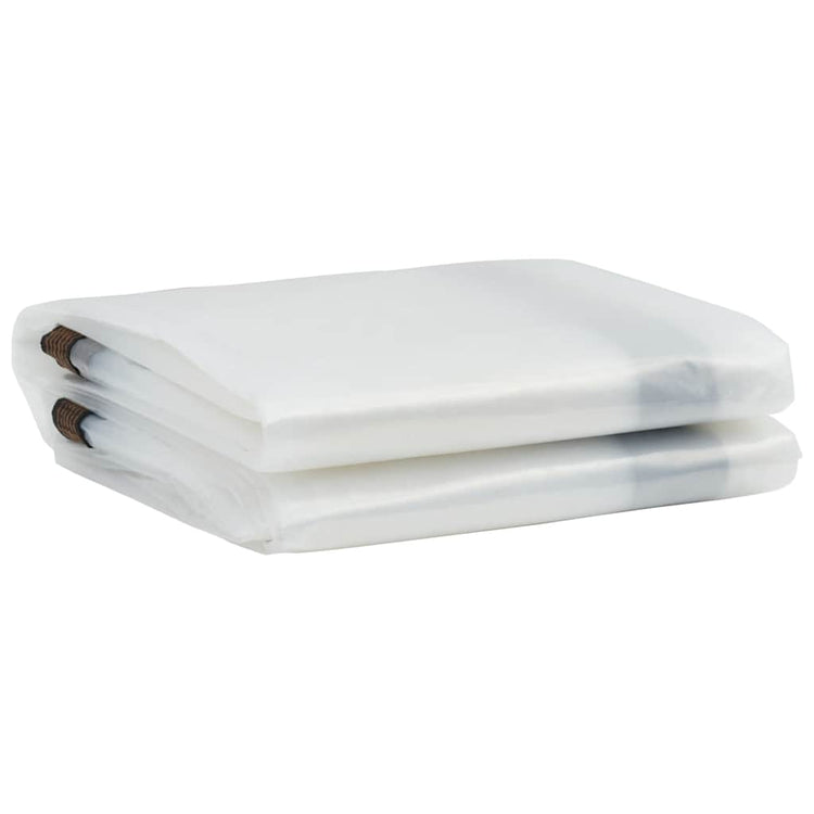 Vidaxl transparentes Tarkaulin mit Segelringen 4x5 m Polyethylen