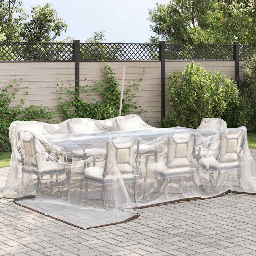 Vidaxl transparentes Planen mit Segelringen 5x5 m Polyethylen