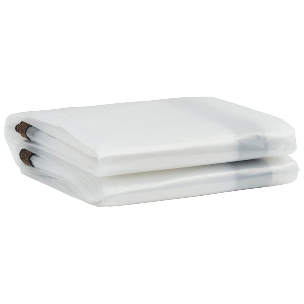 Vidaxl transparentes Planen mit Segelringen 5x6 m Polyethylen