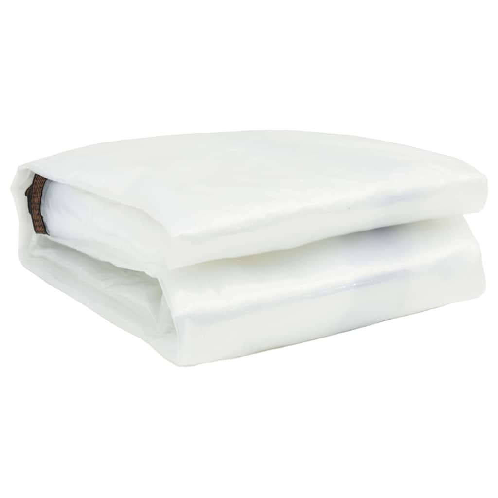 Vidaxl transparente Tarke mit Segelringen 5x12 m Polyethylen