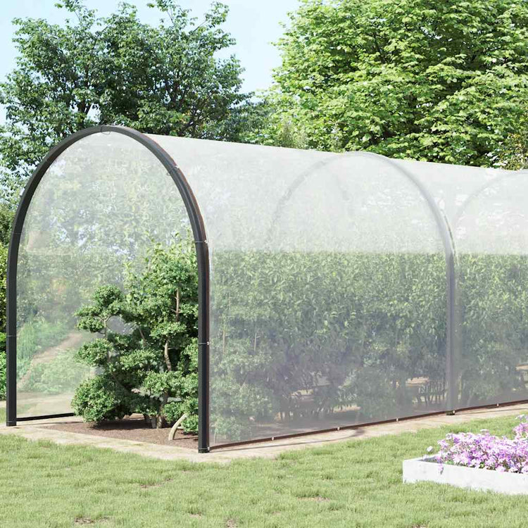 Vidaxl transparente Tarpaulin mit Segelringen 8x12 m Polyethylen