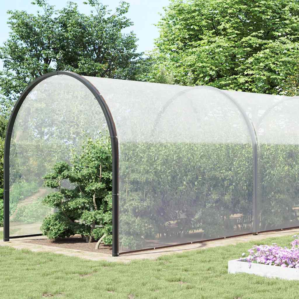 Vidaxl transparentes Planen mit Segelringen 10 x 10 m Polyethylen