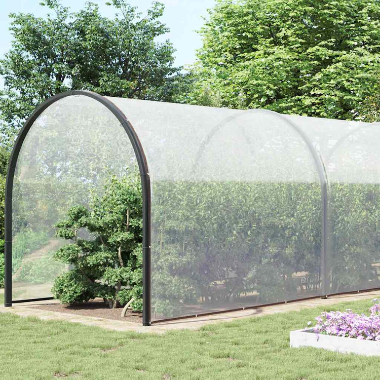 Vidaxl transparentes Planen mit Segelringen 10 x 10 m Polyethylen