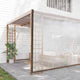 Vidaxl transparentes Planen mit Segelringen 10 x 10 m Polyethylen