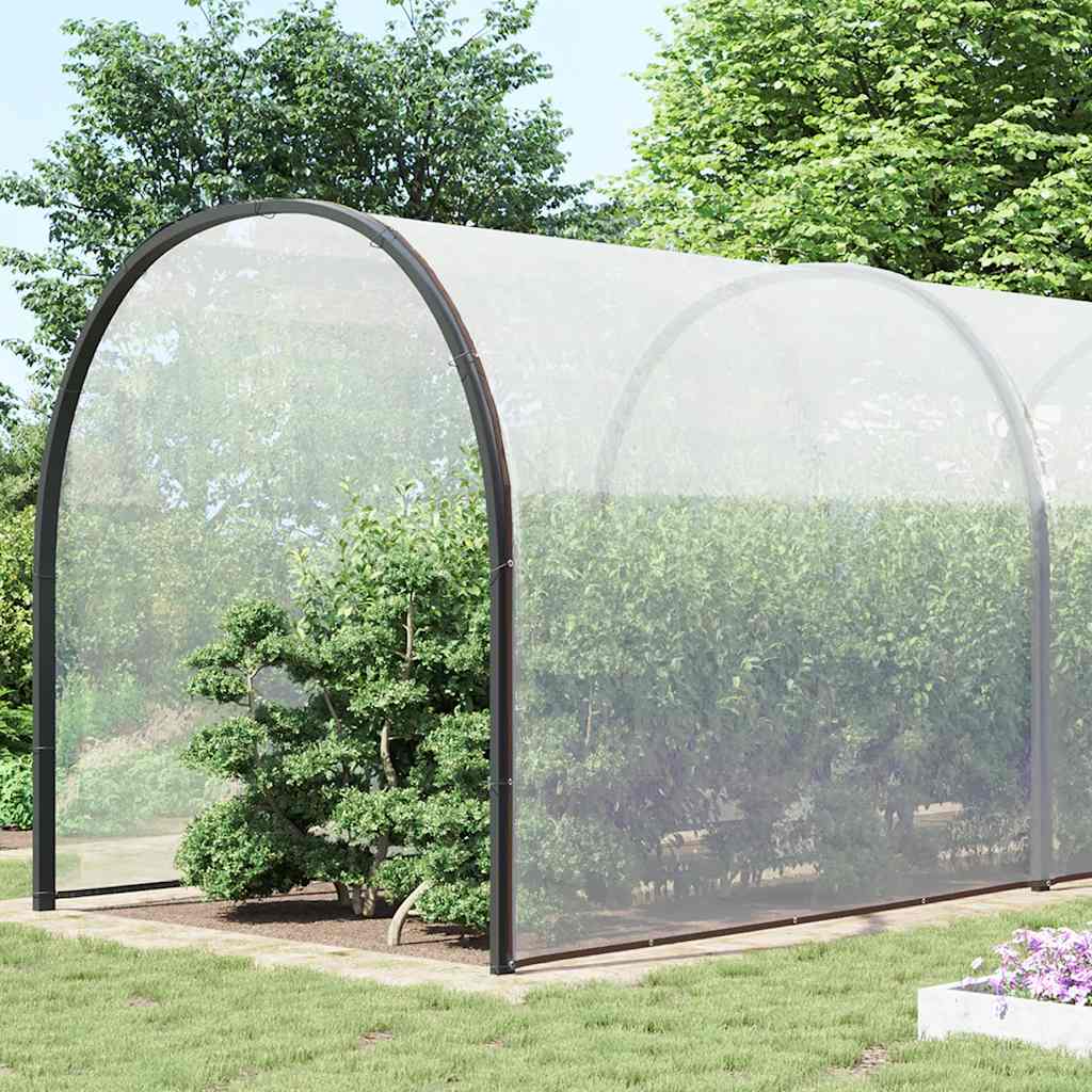 Vidaxl transparentes Planin mit Segelringen 10x12 m Polyethylen