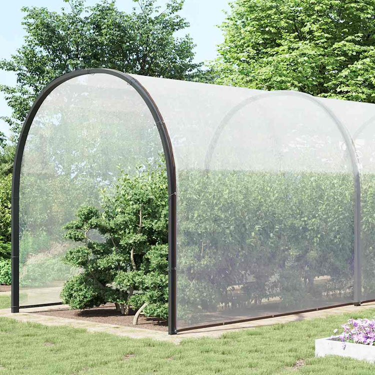 Vidaxl transparentes Planin mit Segelringen 10x12 m Polyethylen