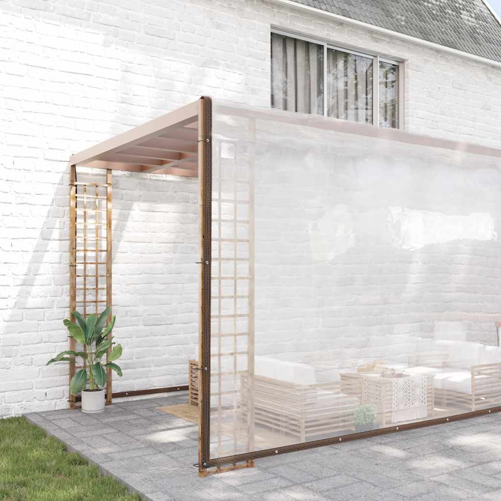 Vidaxl transparentes Planin mit Segelringen 10x12 m Polyethylen