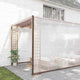 Vidaxl transparentes Tarkaulin mit Segelringen 12x12 m Polyethylen