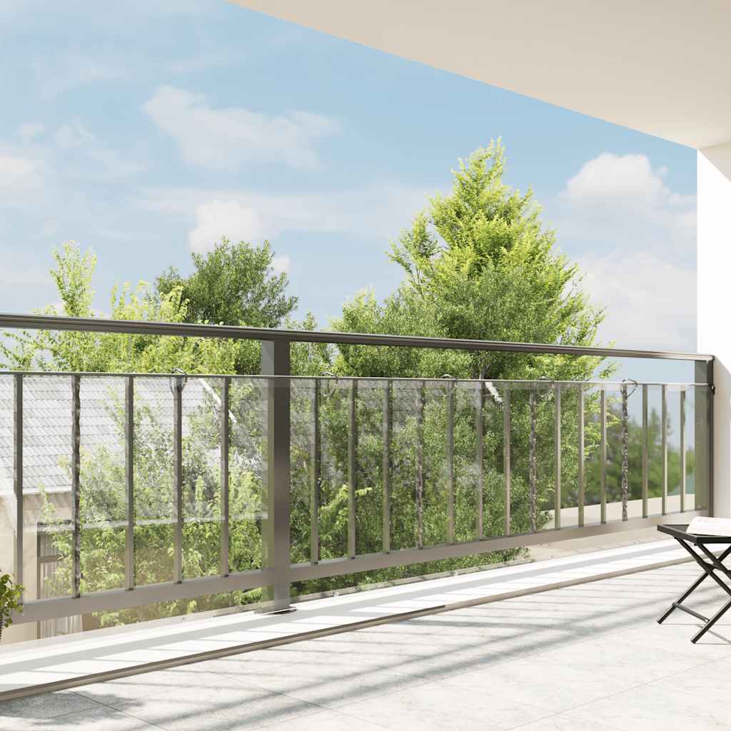 VIDAXL transparente Planen mit Segelringen 1x10 m PVC