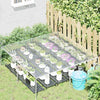 VIDAXL transparente Planen mit Segelringen 2x2 M PVC