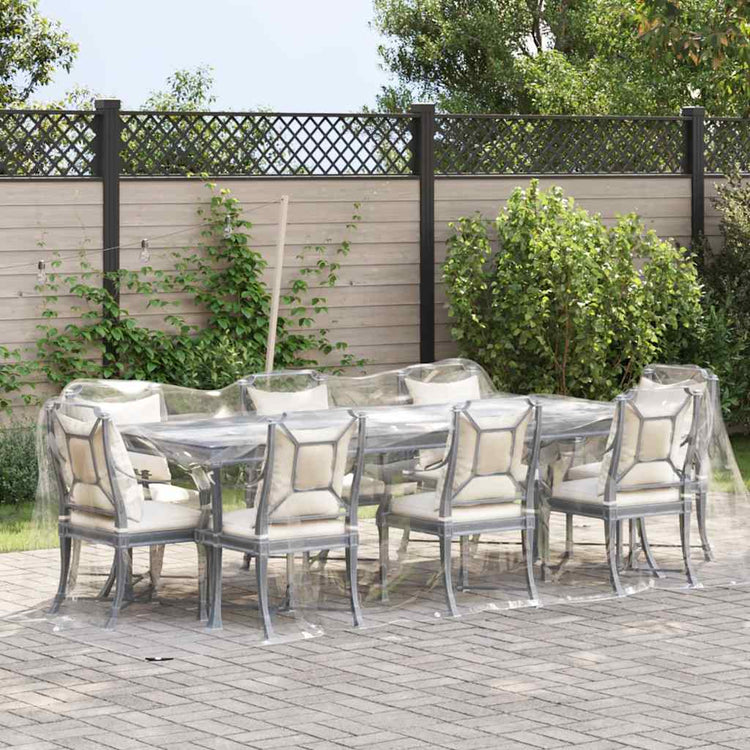 VIDAXL transparente Planen mit Segelringen 2x4 m PVC