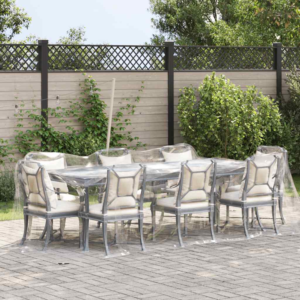 VIDAXL transparente Planen mit Segelringen 2x5 m PVC