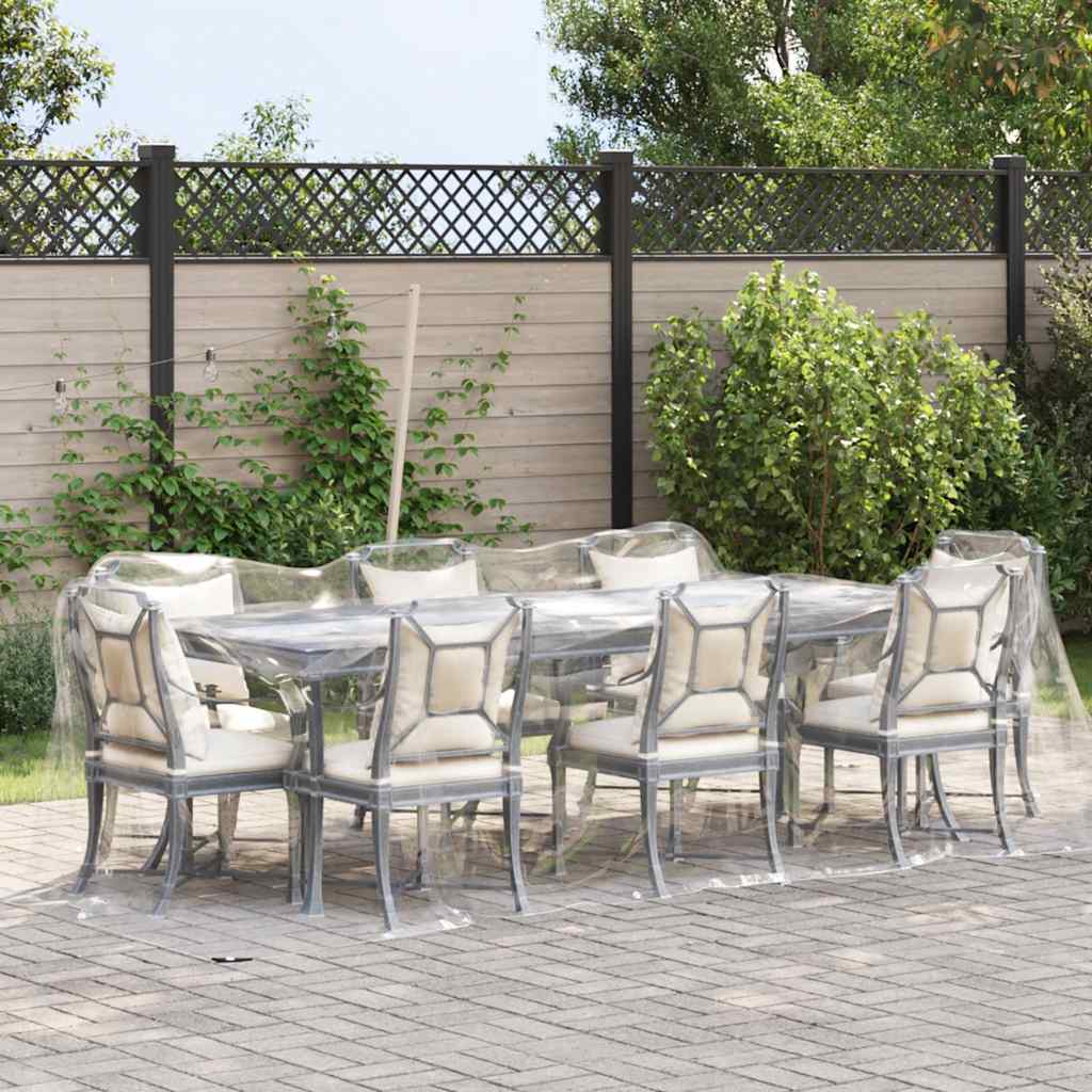 VIDAXL transparente Planen mit Segelringen 2x6 M PVC