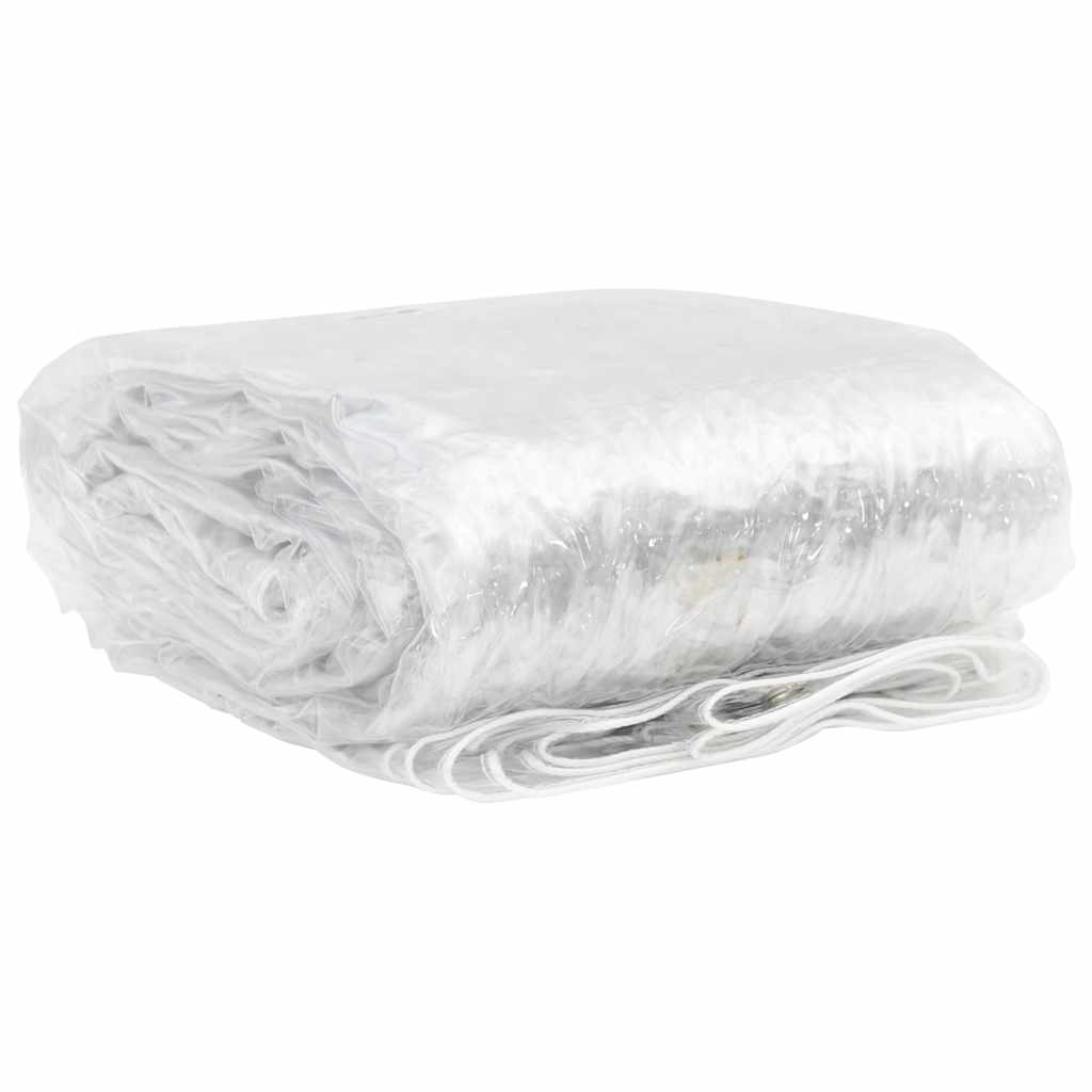 VIDAXL transparente Planen mit Segelringen 2x10 m PVC