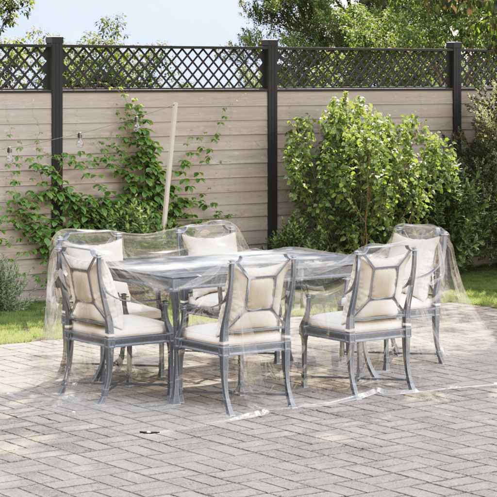 VIDAXL transparente Planen mit Segelringen 3x3 m PVC