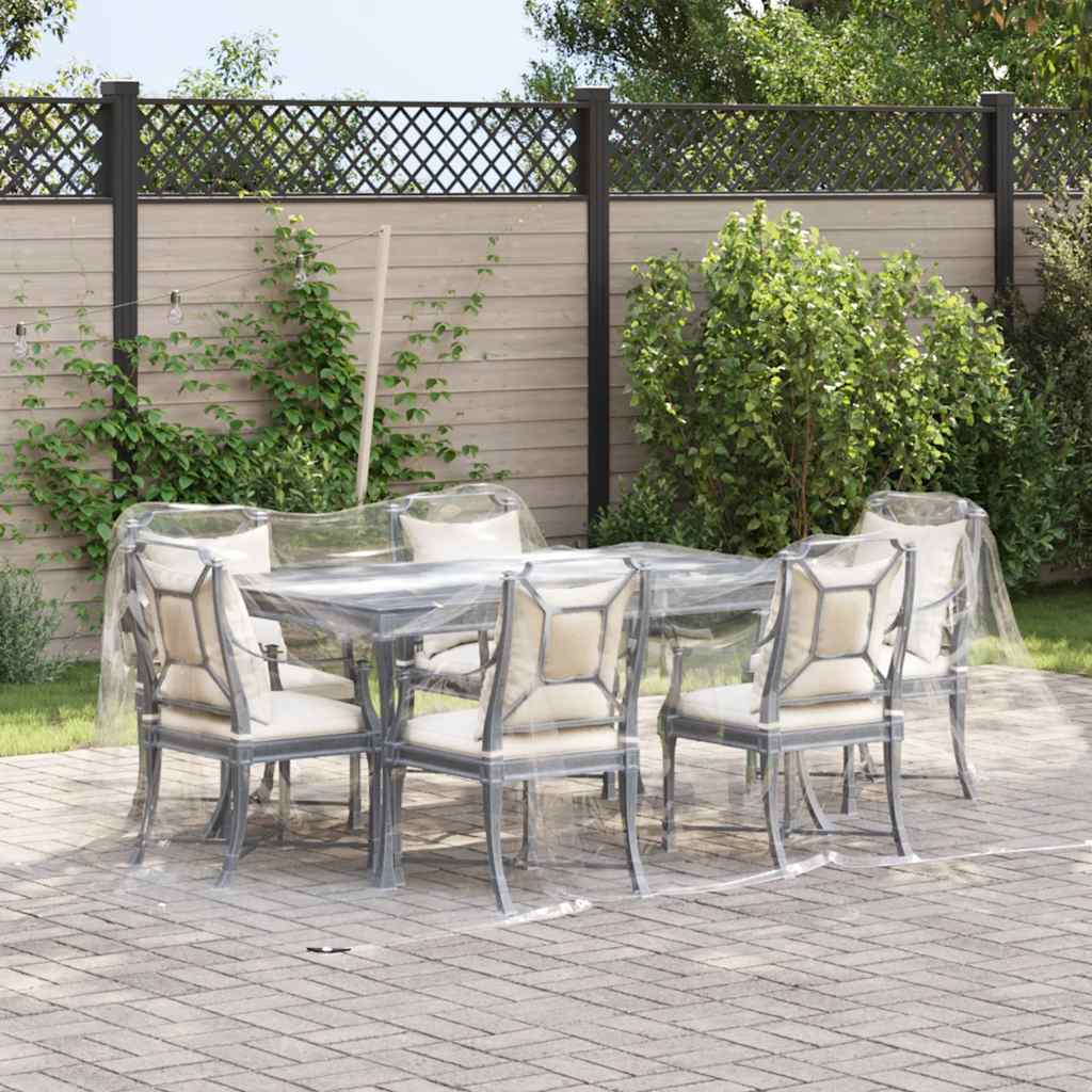 VIDAXL transparente Planen mit Segelringen 3x5 m PVC