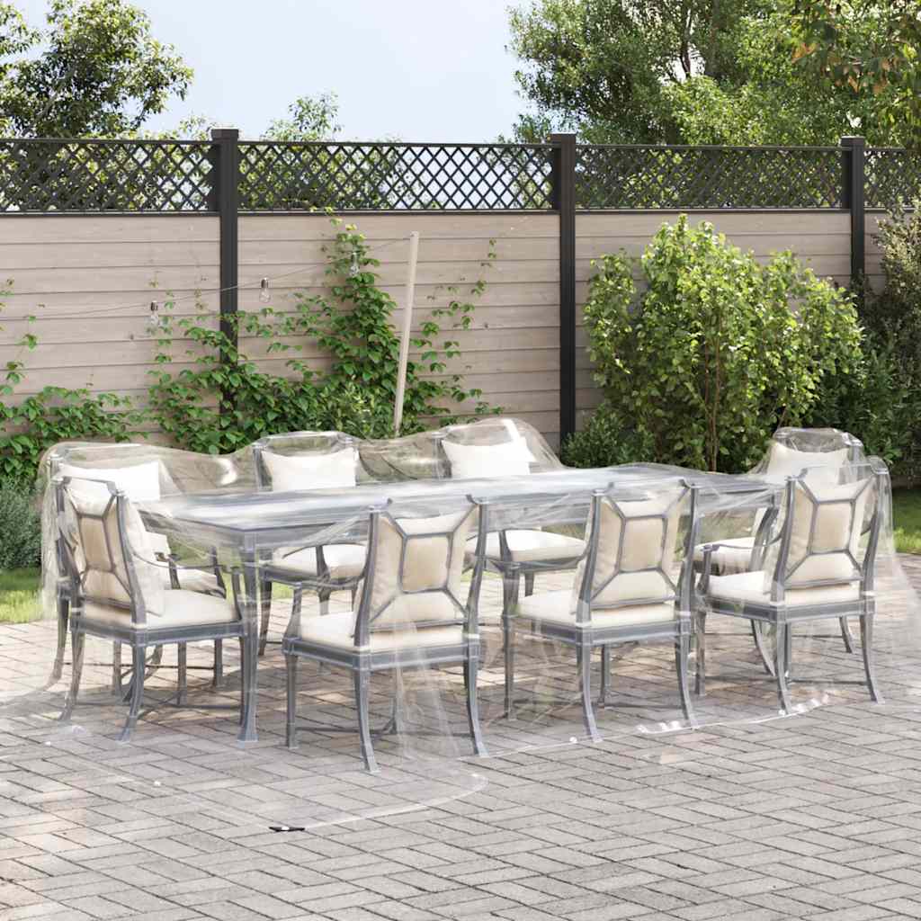 VIDAXL transparente Planen mit Segelringen 4x6 m PVC