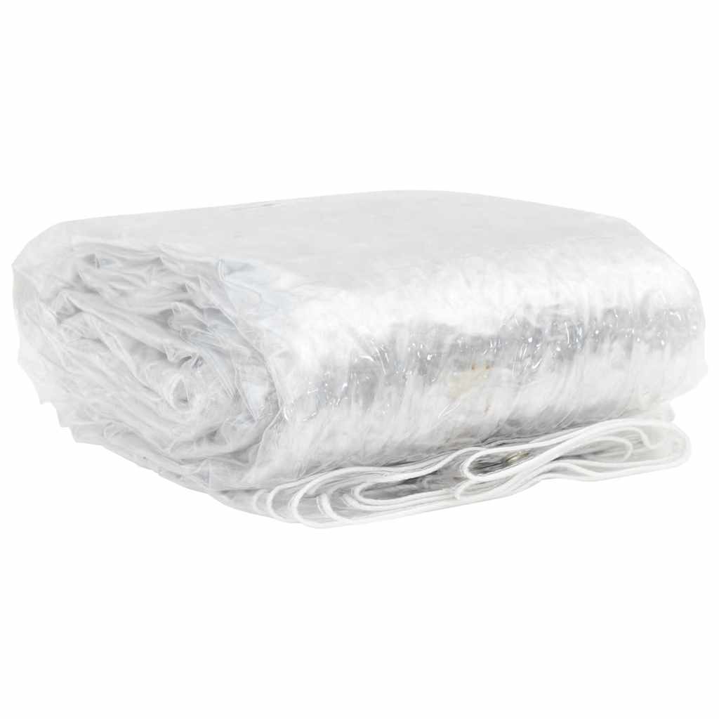 VIDAXL transparente Planen mit Segelringen 4x12 M PVC