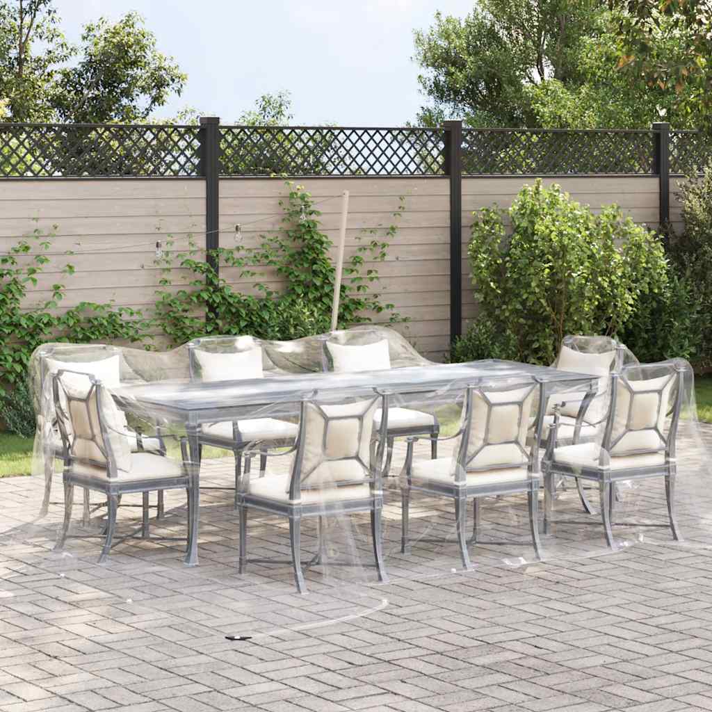 Vidaxl transparente Planen mit Segelringen 5x5 m PVC