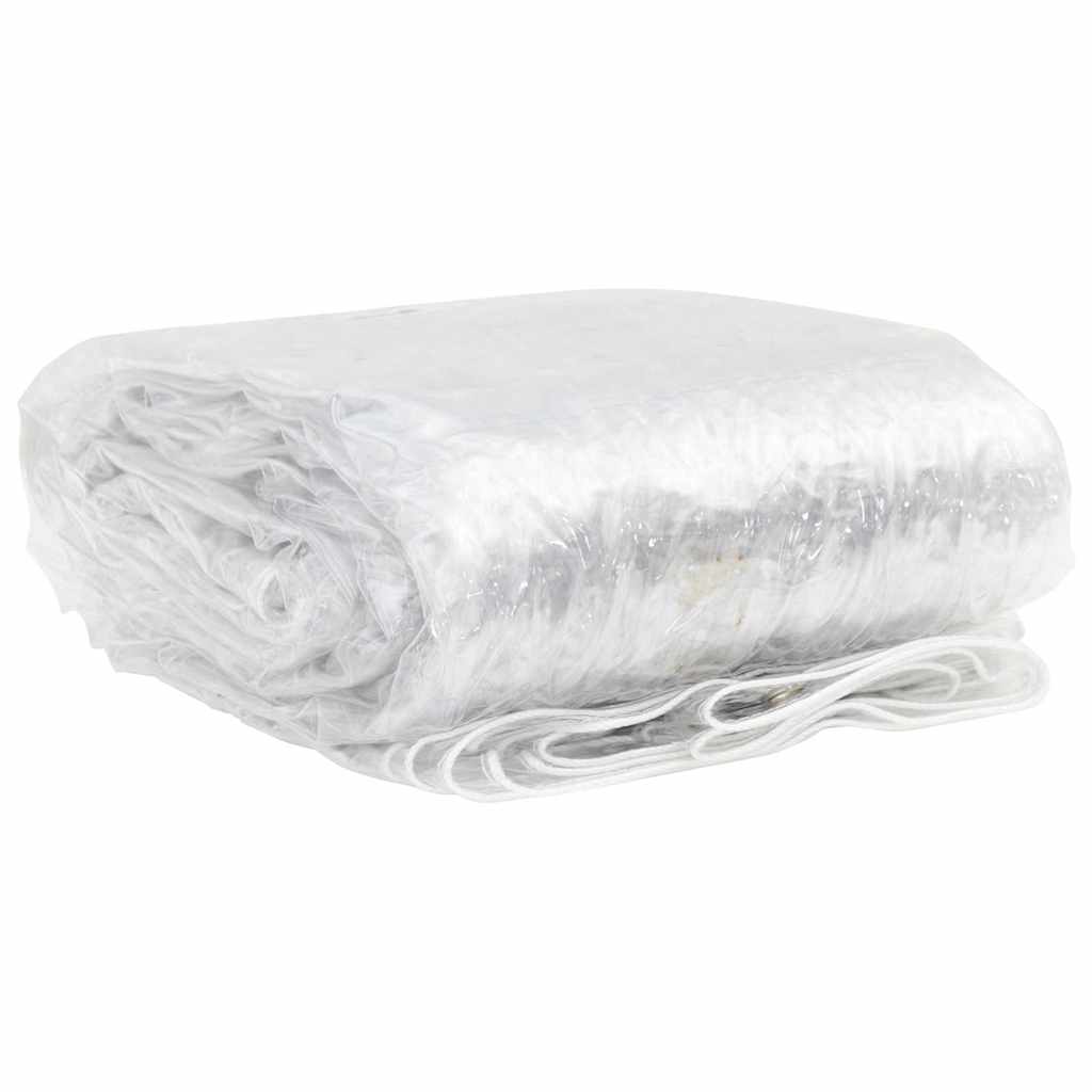 VIDAXL transparente Planen mit Segelringen 5x12 M PVC