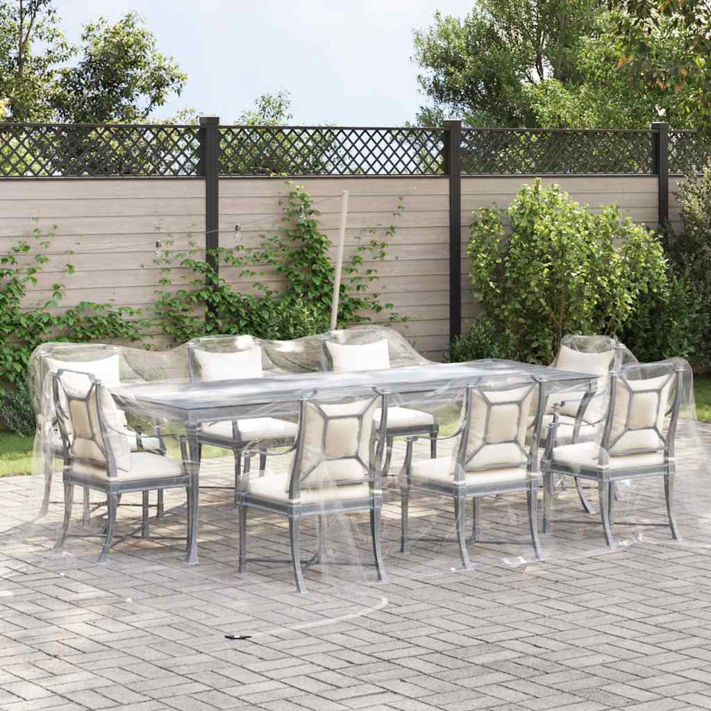 VIDAXL transparente Planen mit Segelringen 6x6 m PVC