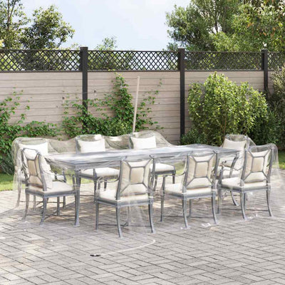 VIDAXL transparente Planen mit Segelringen 6x6 m PVC