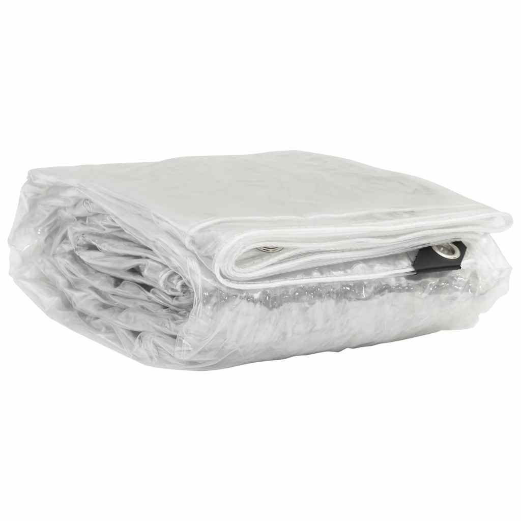VIDAXL transparente Planen mit Segelringen 6x6 m PVC