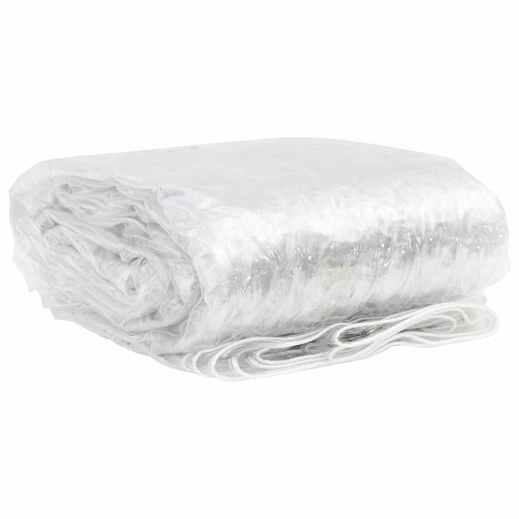VIDAXL transparente Planen mit Segelringen 6x12 M PVC