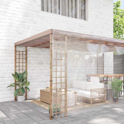 Vidaxl transparente Planen mit Segelringen 8x8 m PVC