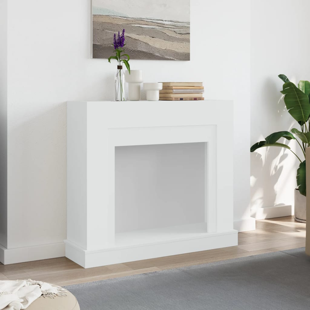 Vidaxx Kaminverkleidung 100x30x87,5 cm Holzwerkstoff weiß