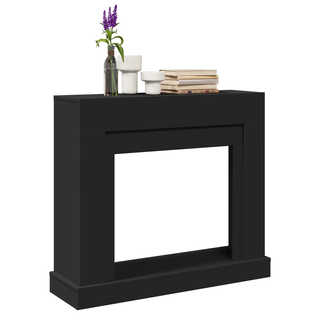 Vidaxx Kaminverkleidung 100x30x87,5 cm verarbeitetes Holz schwarz