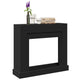 Vidaxx Kaminverkleidung 100x30x87,5 cm verarbeitetes Holz schwarz