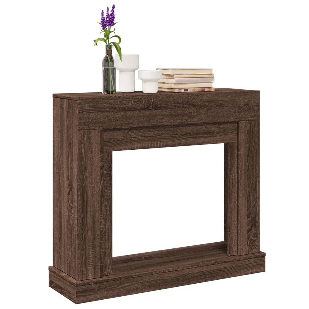 Vidaxx Kaminverkleidung 100 x 30 x 87,5 cm, Holzwerkstoff, braune Eiche