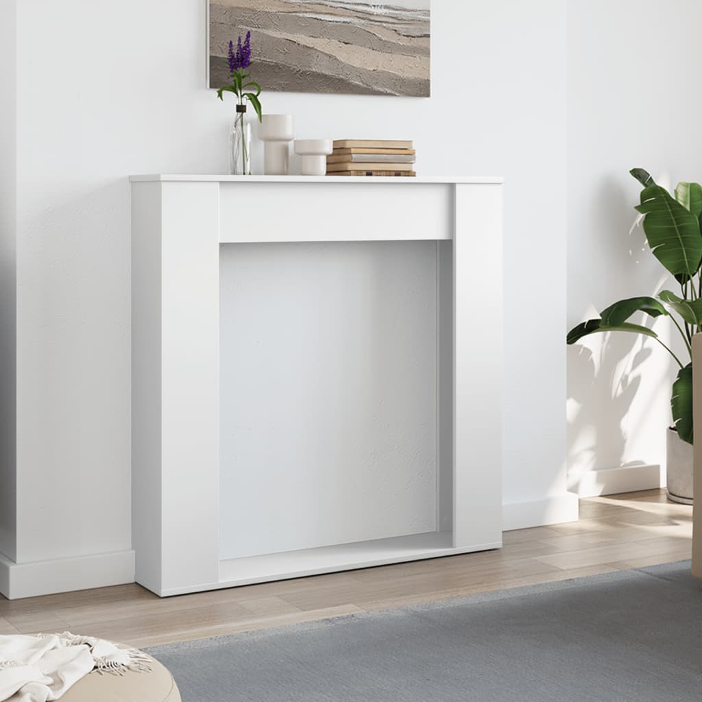 Vidaxx Kaminverkleidung 100x20x100 cm Holzwerkstoff weiß