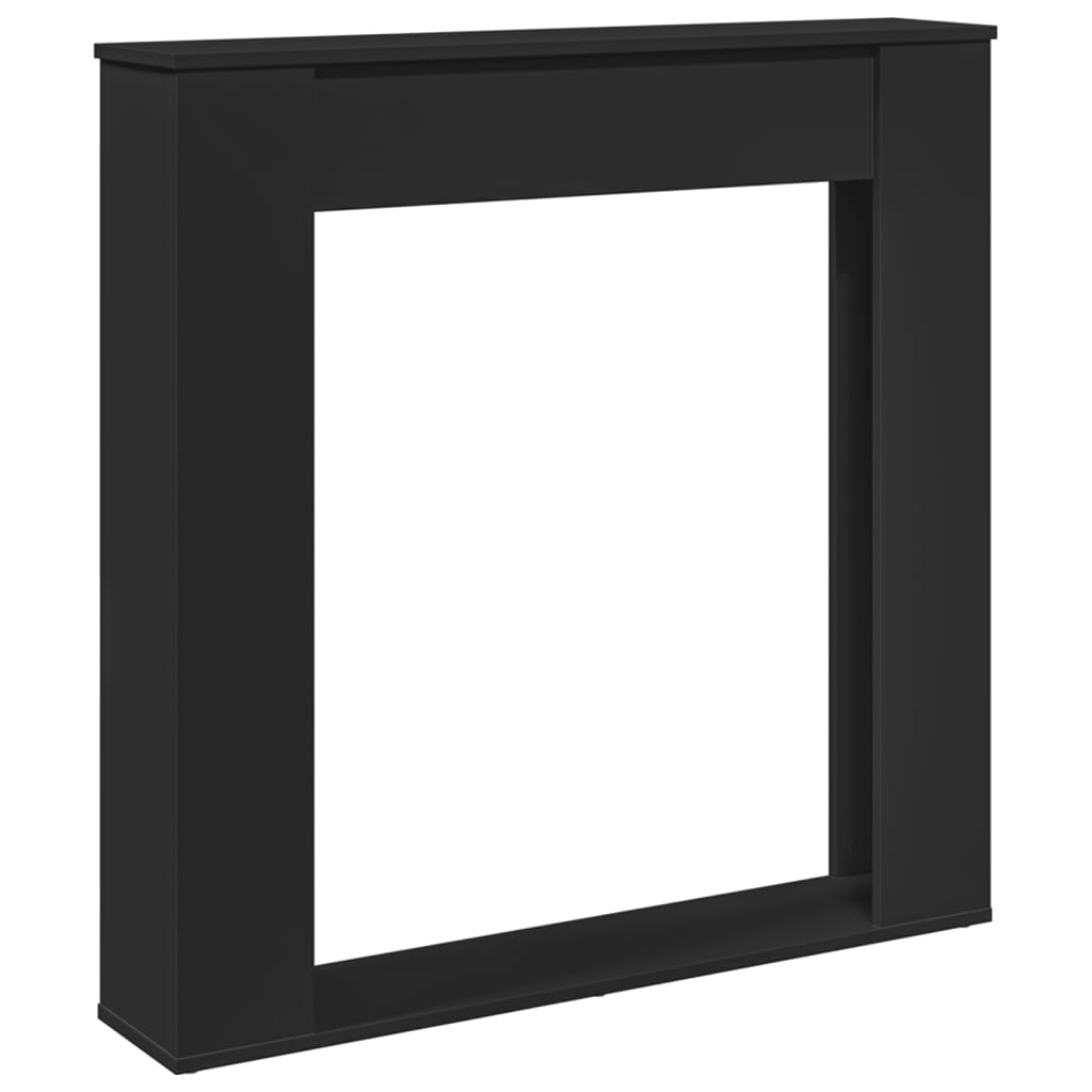 Vidaxx Kaminverkleidung 100x20x100 cm verarbeitetes Holz schwarz