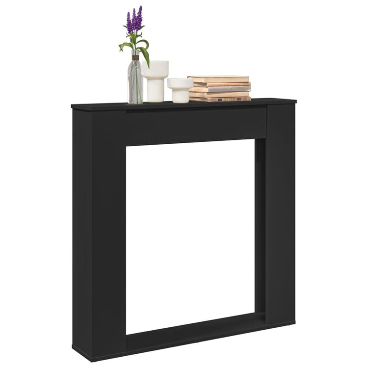 Vidaxx Kaminverkleidung 100x20x100 cm verarbeitetes Holz schwarz