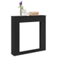 Vidaxx Kaminverkleidung 100x20x100 cm verarbeitetes Holz schwarz