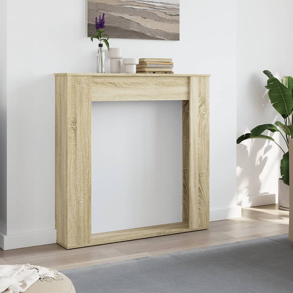 VidaXL Kaminverkleidung 100x20x100 cm Holzwerkstoff Sonoma-Eiche-farbig