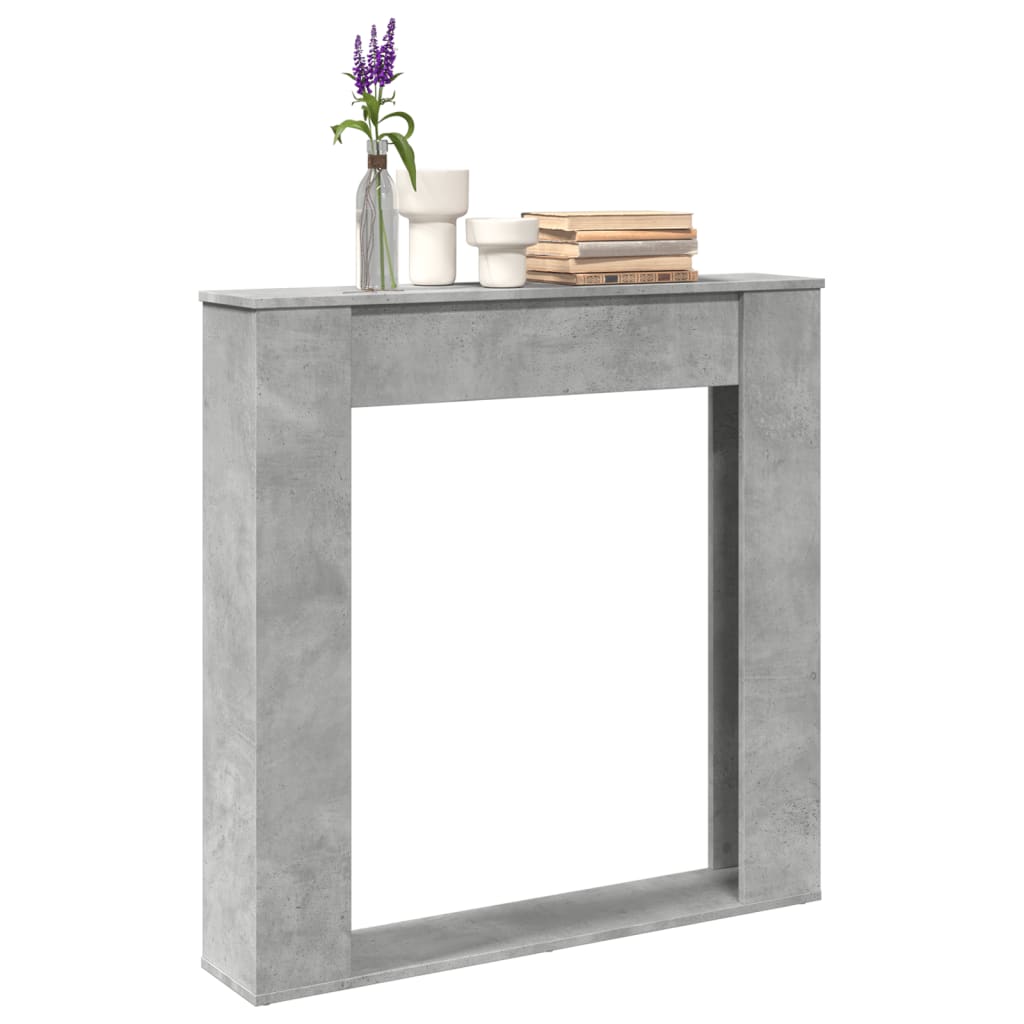 Vidaxx Kaminverkleidung 100x20x100 cm Holzwerkstoff Betongrau