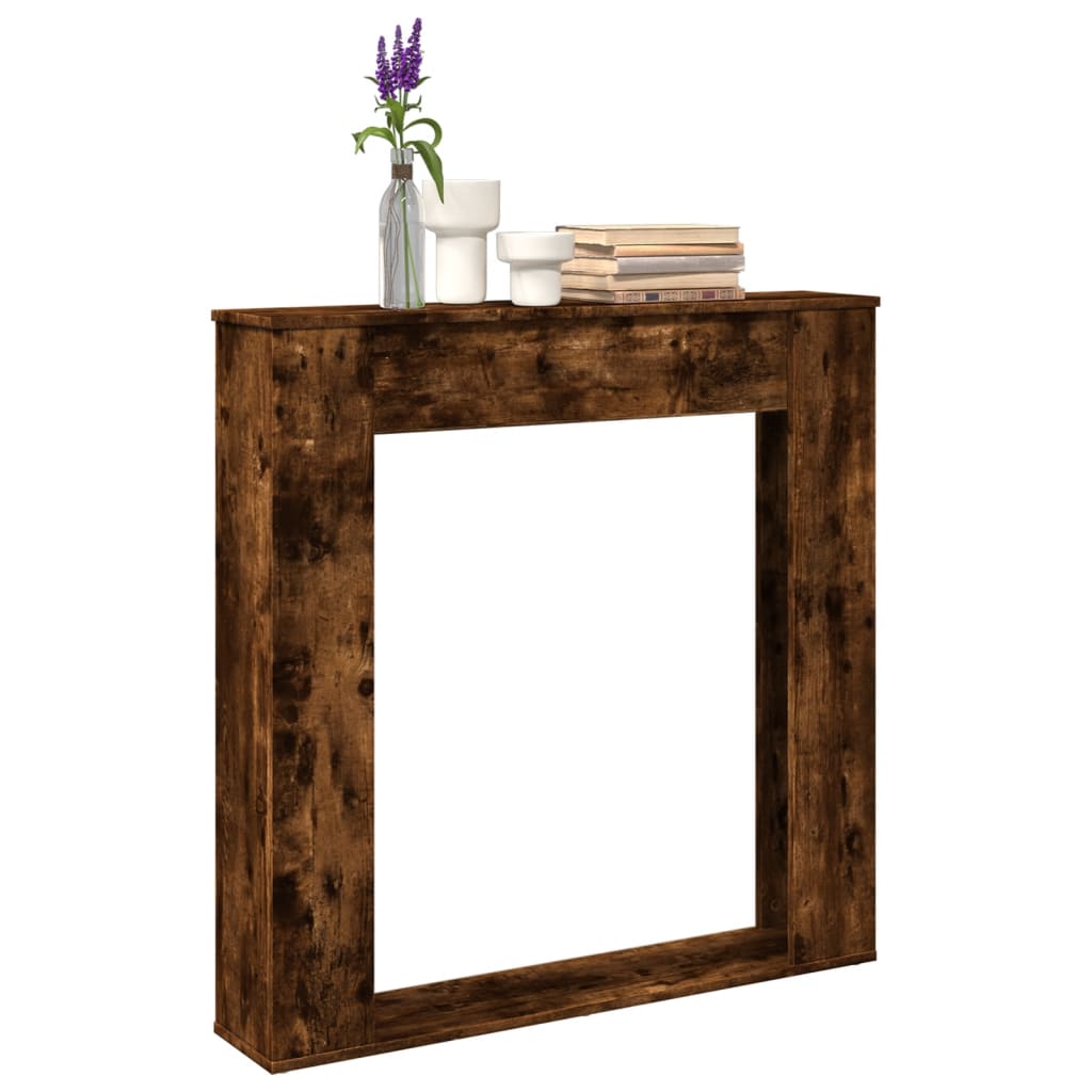 Vidaxx Kaminverkleidung 100x20x100 cm verarbeitetes Holz, Räuchereiche