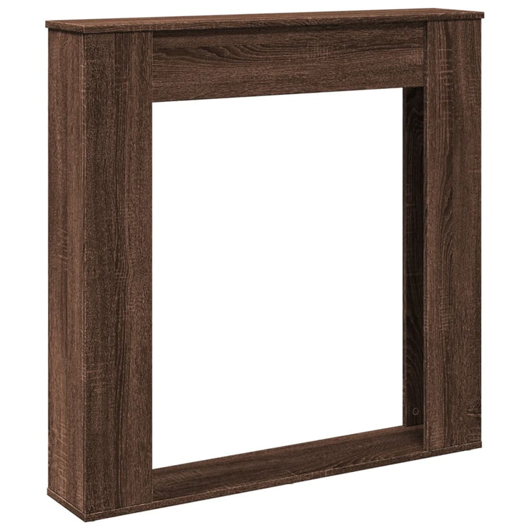 Vidaxx Kaminverkleidung 100 x 20 x 100 cm, Holzwerkstoff, braune Eiche