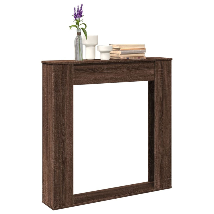 Vidaxx Kaminverkleidung 100 x 20 x 100 cm, Holzwerkstoff, braune Eiche